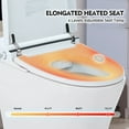 thumbnail image 4 of Historyli Go5H Smart Toilet With White Night Light Adjustable Temp Heated Seat Foot Flush Knob Control Power Outage Flushing Toilet, 4 of 8