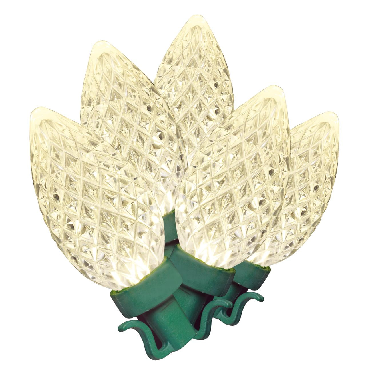 Holiday Time 36-Foot 16-Function Led C9 Christmas Lights, Warm White, With 60 Lights In Each Package - Walmart.com