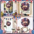 thumbnail image 3 of Yastouay 250th Anniversary Patriotic Wreath for Front Door, 4th of July Memorial Day Wreath,18" Eagle Wreath for Independence Day Patriotic Decorations, 3 of 9