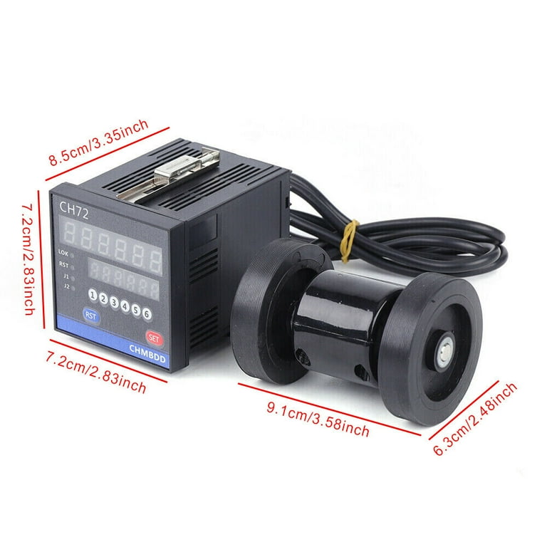 Electronic Meter Counter Two Wheel Length Measuring Accuracy 