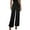 Black, variant on XFLWAM Womens High Waist Casual Loose Sparkle Sequin Shiny Wide Leg Palazzo Pants Trousers Yellow XL