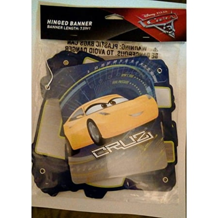 American Greetings Cars 3 Birthday Banner