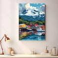 thumbnail image 2 of Port Alsworth Canvass Vintage, Alaska Travel Prints Wall Art, Port Alsworth Travel Canvas, Alaska Travel Colorful Canvas - 100AZ1111, 2 of 2
