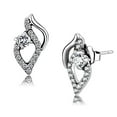 thumbnail image 1 of Boucles d'Oreilles en Acier Inoxydable avec AAA Grade CZ in Clear, 1 of 1