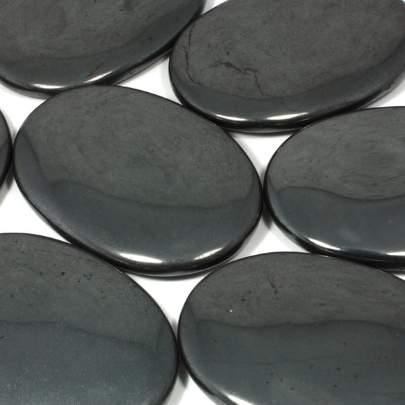 CrystalAge Hematite Palm Stone ~70x50mm