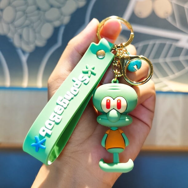 LLavero de Bob Esponja Kawaii, colgante de muñeca de dibujos animados, llavero de coche, adornos para mochila, accesorios, joyería, regalo de vacaciones para amigos xuanjing unisex