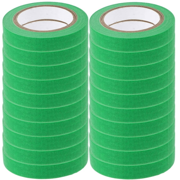 SWETRACE 20 Rolls Paper Tapes Adhesive Clothes Making Marker Tape Green Rectangular 10mm Width