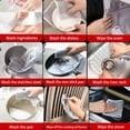 thumbnail image 7 of 50 Pcs New Upgrade Metal Dish Cloth,3-Layer Steel Wire Cleaning Cloth,No Scratches and No Odor, Multipurpose Steel  Wire Cleaning Cloth,Metal Dish Cloth for Dishes, Sinks & Stove Tops(7.87x7.87), 7 of 7