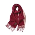 thumbnail image 2 of Womens Double Sided Scarf with Tassels, Soft Warm Winter Scarf for Cold Weather, 2 of 7