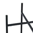 thumbnail image 4 of Resenkos 2-shelf Faux Marble Tabletop End Table with Black Metal Frame, Round Accent Table for Sofa Side, Living Room White, 4 of 8