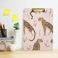 thumbnail image 6 of Cheetahes Leopard Acrylic Clipboards 12 x 9 Inch A4 Size with Low Profile Clip Hanging Clipboard for Classroom School Office, 6 of 8