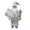 White, variant on 30cm 11.8'' Tall Standing Santa Clau Statue Multicolor Optional Plastic Figurine