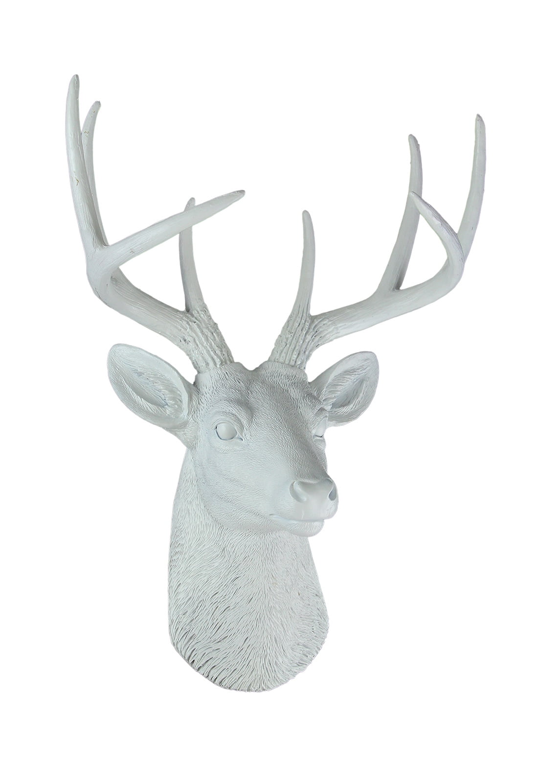 Deer Head Buck Horns Wall Mounted Antler Trophy Faux Taxidermy ...