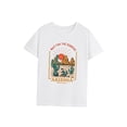 thumbnail image 3 of Camiseta de mujer con cuello redondo y trajes elegantes, camiseta básica para uso diario, camping M, 3 of 7
