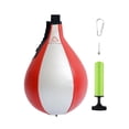 thumbnail image 2 of amagogo Boxing Speed Bag Hanging Exercise Speedball Striking Bag Punch Ball Speedbag for silver red, 2 of 10