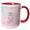 Red/White, variant on 3drose, Antler Arrows and Typography Illustration on Pink-follow Your Arrow, 11oz Magic Transforming Mug