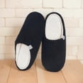 thumbnail image 4 of Zapatillas para hombre y mujer mocasines suaves y acogedores de espuma viscoelástica ligeras de forro polar antideslizantes cálidas y cómodas de felpa para interiores, 4 of 8