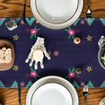 thumbnail image 4 of Mesa de esqueleto de 13 x 72 pulgadas, mesa de cocina decorada para el día de la muerte para reuniones familiares en interiores y exteriores, 4 of 5