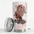 thumbnail image 3 of Black Queen Tumbler Faith Black Women Bible 20oz Tumblers with Lid Gift for African American Afro Black Girl Encouragement Birthday Women Day, 3 of 6