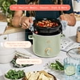 thumbnail image 2 of Beautiful 2 Qt Manual Slow Cooker, Sage Green by Drew Barrymore, 2 of 13