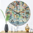 thumbnail image 2 of Designart 'Jewelry of Beads and Sea Shell' Traditional Wood Wall Clock, 2 of 5