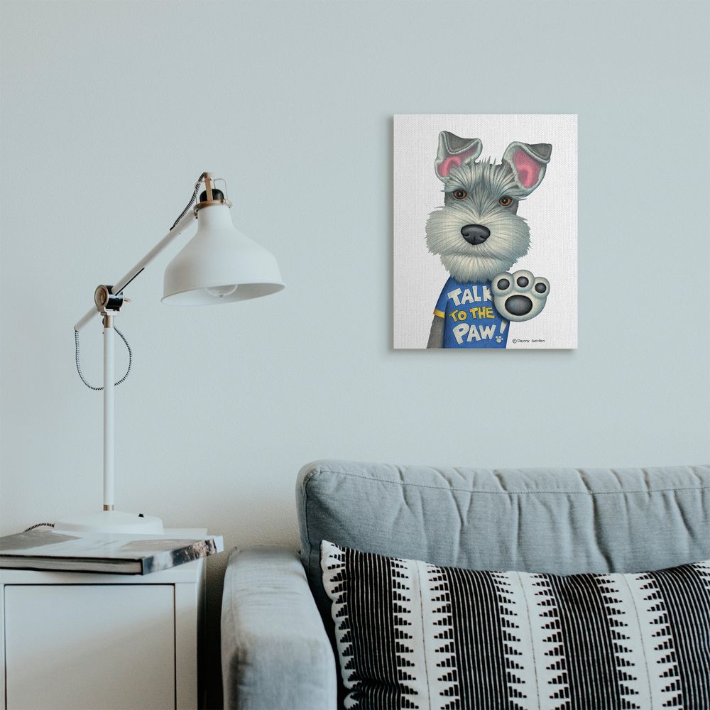 Stupell Industries Sassy Scotty Dog 'Talk to the Paw' Quote Family Pet Designed by Danny Gordan