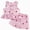 C141-Pink, variant on XZNPDUCQ 5-6 Years Girl Summer Clothes 2Pc Set Toddler Baby Girl Summer Clothes Cotton Ruffled Sleeve Shirt Tops And Shorts Set Outfits