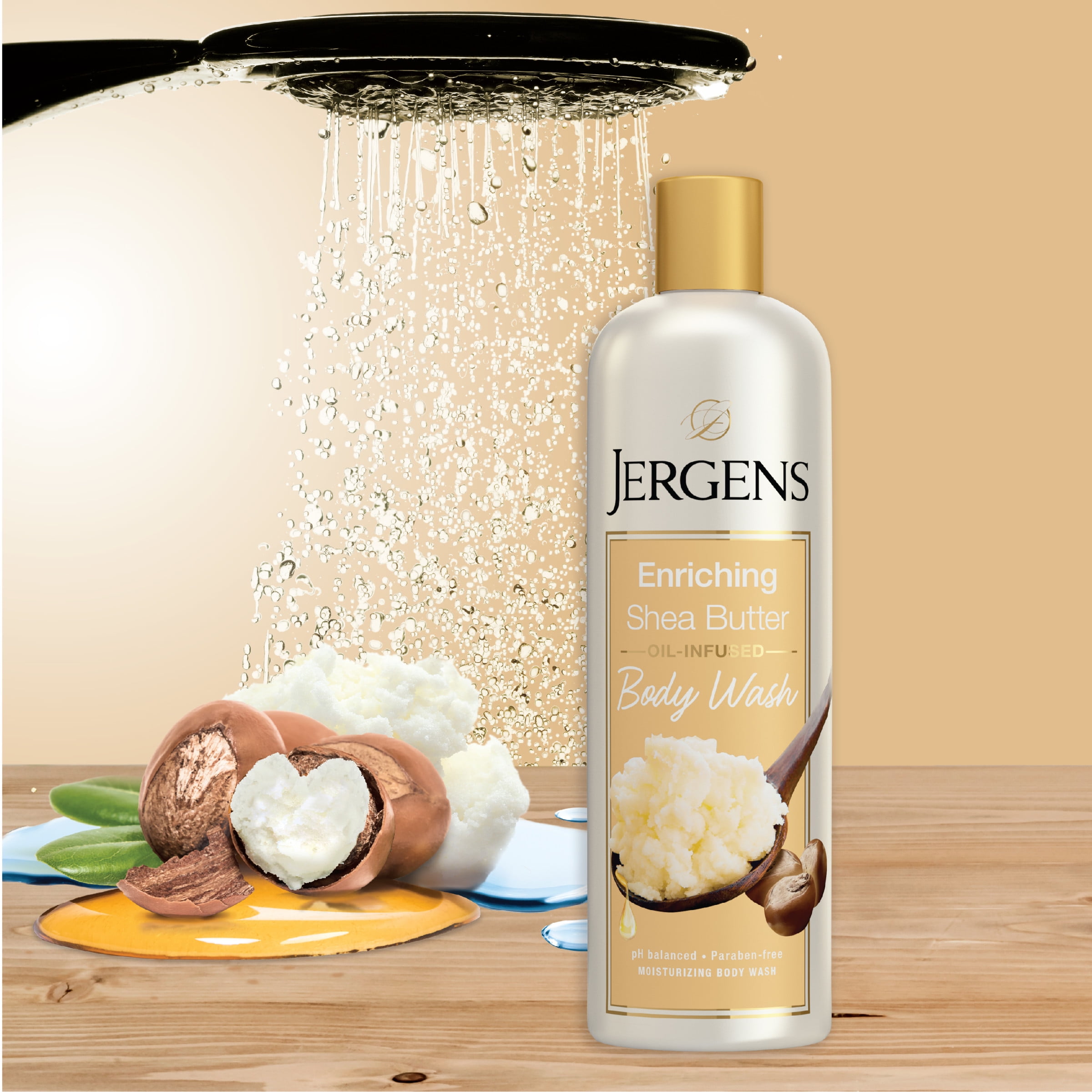 Jergens Enriching Shea Butter Paraben Free Moisturizing Body Wash
