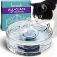 thumbnail image 1 of Pet Fountain Brook Glass 2.7 L para gatos y perros pequeños con filtro, 1 of 6