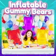 thumbnail image 6 of Rykon Inflatable Gummy Bears, Pack of 3, 24-Inch Big Blow Up Pool Toys, Birthday Party Supplies, Candy Land Theme Decorations & Fun Photo Booth Props, 6 of 7