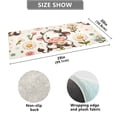 thumbnail image 3 of Cow on Flowers Bathroom Rug Non Slip Bathroom Mats Entry Door Soft Carpets for Kitchen Bedroom Living Room 39x20 inch, 3 of 7