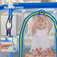thumbnail image 6 of EUROCO 55" Mini Trampoline with Safety Enclosure Net, 4.5FT Indoor & Outdoor Toddler Trampoline with No-Gap Design, Small Trampoline for Kids Easy to Assemble, 6 of 9