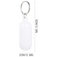 thumbnail image 3 of Nicehomfit Alloy and ABS Floating Keychain, White, for Bags and Keys, 12Pcs, 3 of 6