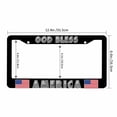 thumbnail image 3 of Sloboki GOD Bless America Flag License Plate Frame Universal Aluminum Metal Car Tag Holders Cars Decor, 3 of 5