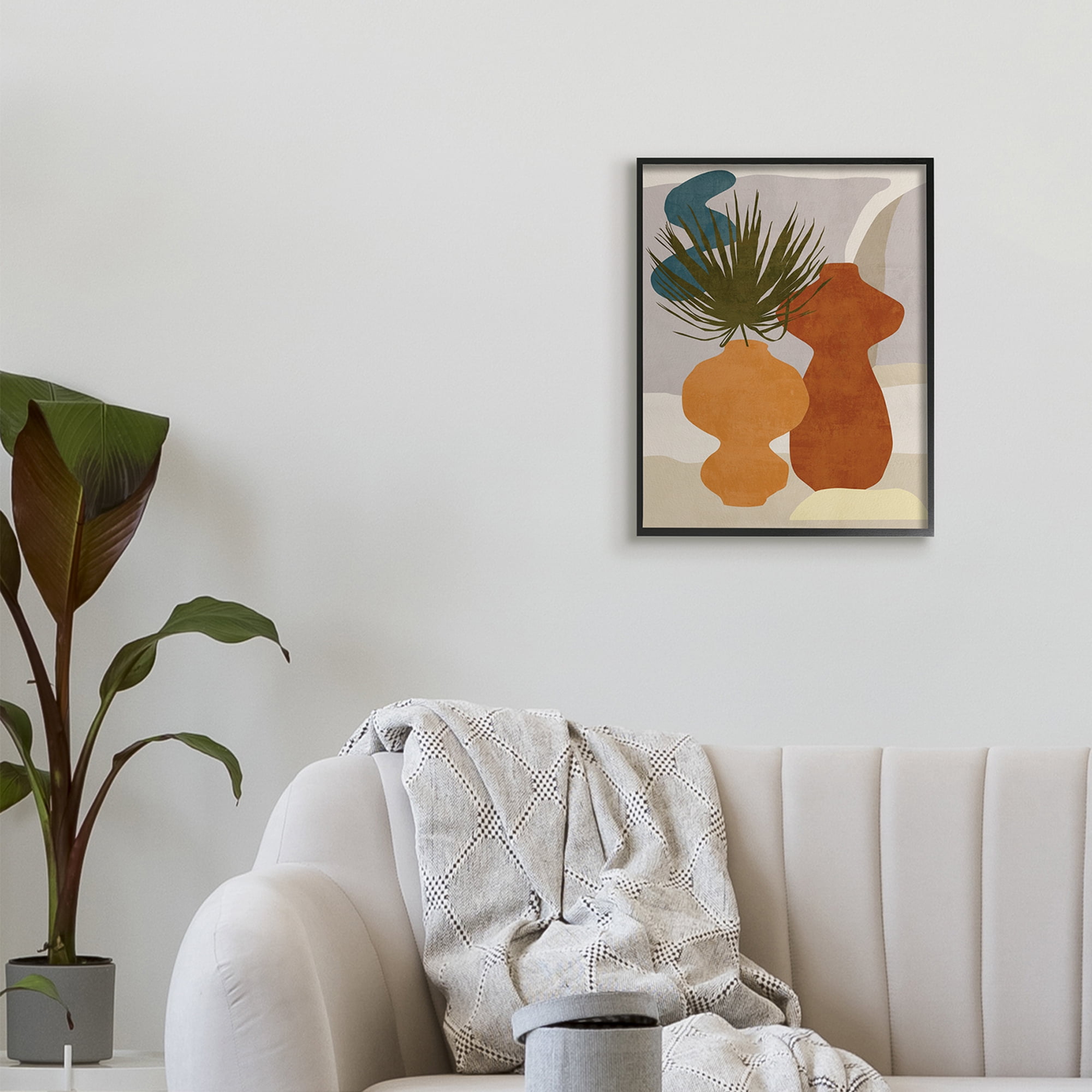 Stupell Industries Western Abstract Vases Brown Orange Green,16 x 20,Designed by Melissa Wang