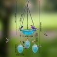 thumbnail image 4 of Hummingbird Feeder And Bird Bath For Outdoors 2-In-1 For Small Birds - Hummingbird Bath Fountain With 3 Blue Feeder Pots - Hanging Solar Bird Bath Fountains, 4 of 7