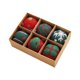 thumbnail image 2 of ¡Ahorra con Rebajas!, Bola de lana con forma de copo de nieve para árbol de Navidad, materiales hechos a mano, colgantes pequeños, adornos navideños Akmoler, 2 of 9