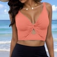 thumbnail image 2 of Women's Swimwear Tankini Set U Back Bikini Top With Adjustable Straps For Pool Beach Vacation Summer Water Sports, 2 of 2