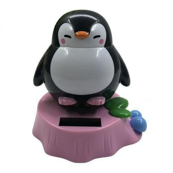 veasfak 2x Solar Powered Penguin Dolls Dancing Ornaments BATTERY-FREE Eco-friendly Toys
