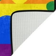 thumbnail image 5 of SKYSONIC Rainbow Heart LBGT Non-Slip Area Rug, Happy Valentines Day Floor Carpet Comfort Floor Mats Decor for Indoor Front Porch Living Room Bedroom Kitchen, 36"x24", 5 of 5