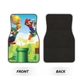 thumbnail image 2 of Lsque Mario Print 4-Piece Floor Mats, Heavy-Duty Rubber Liners, Anti-Slip Design, All-Season Automotive Protection, Vehicles, Cars, Trucks, and SUVs, 2 of 7