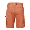 thumbnail image 2 of Men's Hiking Cargo Shorts Outdoor Travel Shorts for Men with Multi Pocket for Fishing Camping Casual Golf Orange 44, 2 of 6