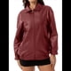 thumbnail image 3 of Chaquetas de Holgadas de Larga con Solapa para Mujer, Moda Otoño 2025, Ropa de Invierno. Vino Tinto XL, 3 of 10