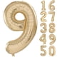 thumbnail image 1 of Globo Yeodong número 9 de oro blanco de 1 m para 9 cumpleaños, 1 of 7