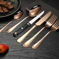 thumbnail image 6 of Yhmxh Silverware Set of 6 with Steak Knives, Stainless Steel Flatware Set, High Mirror Polished Tableware Utensils Set, Include Knife Fork Spoon Set, Dishwasher Safe Cutlery Set for Home Restaurant, 6 of 7