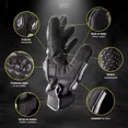 thumbnail image 3 of Guantes Para Motociclista R7-1 Racing Touch/limpiador Negro, 3 of 8