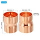 thumbnail image 2 of Uxcell Reductor de Cobre de 1" a 7/8" ID, 2 piezas de Acoplamiento de Reducción de Presión, Conector de Tubo, 2 of 5