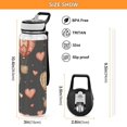 thumbnail image 3 of Hearts and Hot Air Balloons Sports Water Bottle Portable Travel Mug 32oz BPA Free Leak Proof Straw Transparent Tritan for Gym Yoga Cycling Camping, 3 of 7