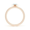 thumbnail image 2 of ANGARA Natural Bezel Heart Aquamarine Promise Ring with Diamond Accents in 14K Rose Gold for Women (Size-5mm) | March Birthstone, Anniversary, Jewelry Gift for Women | Natural Aquamarine Ring, 2 of 9