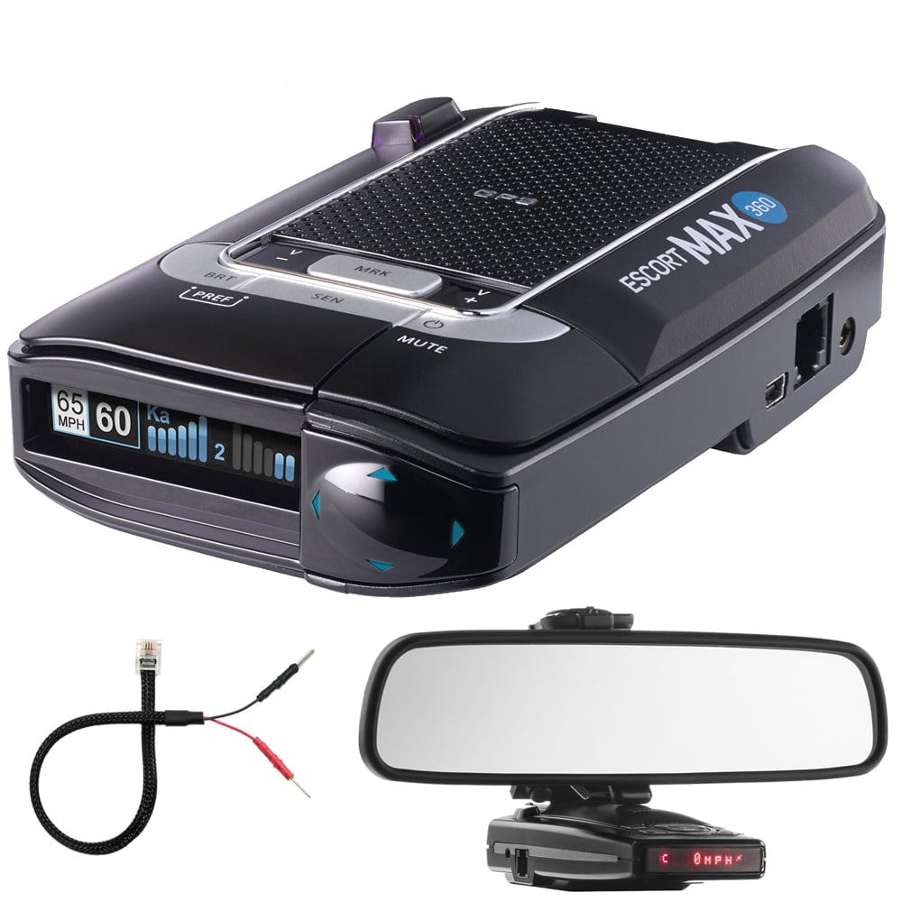 Escort Max 360 Radar Detector Bundle Includes, Car Mirror Mount Bracket